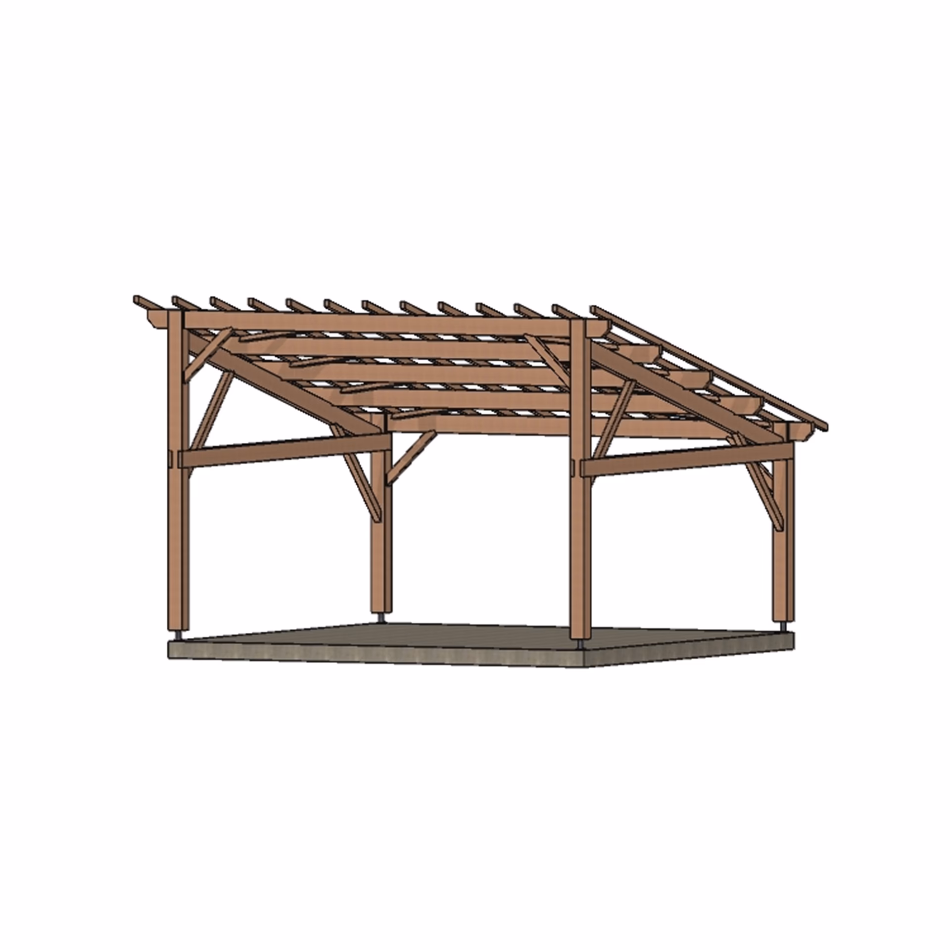 Carport Lyon 1P2V 5500X5500Mm