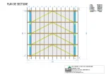 Carport Lyon 1P2V 5500X5500Mm Plan De Sectiune