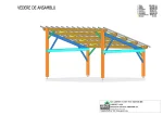 Carport Lyon 1P2V 5500X5500Mm Va