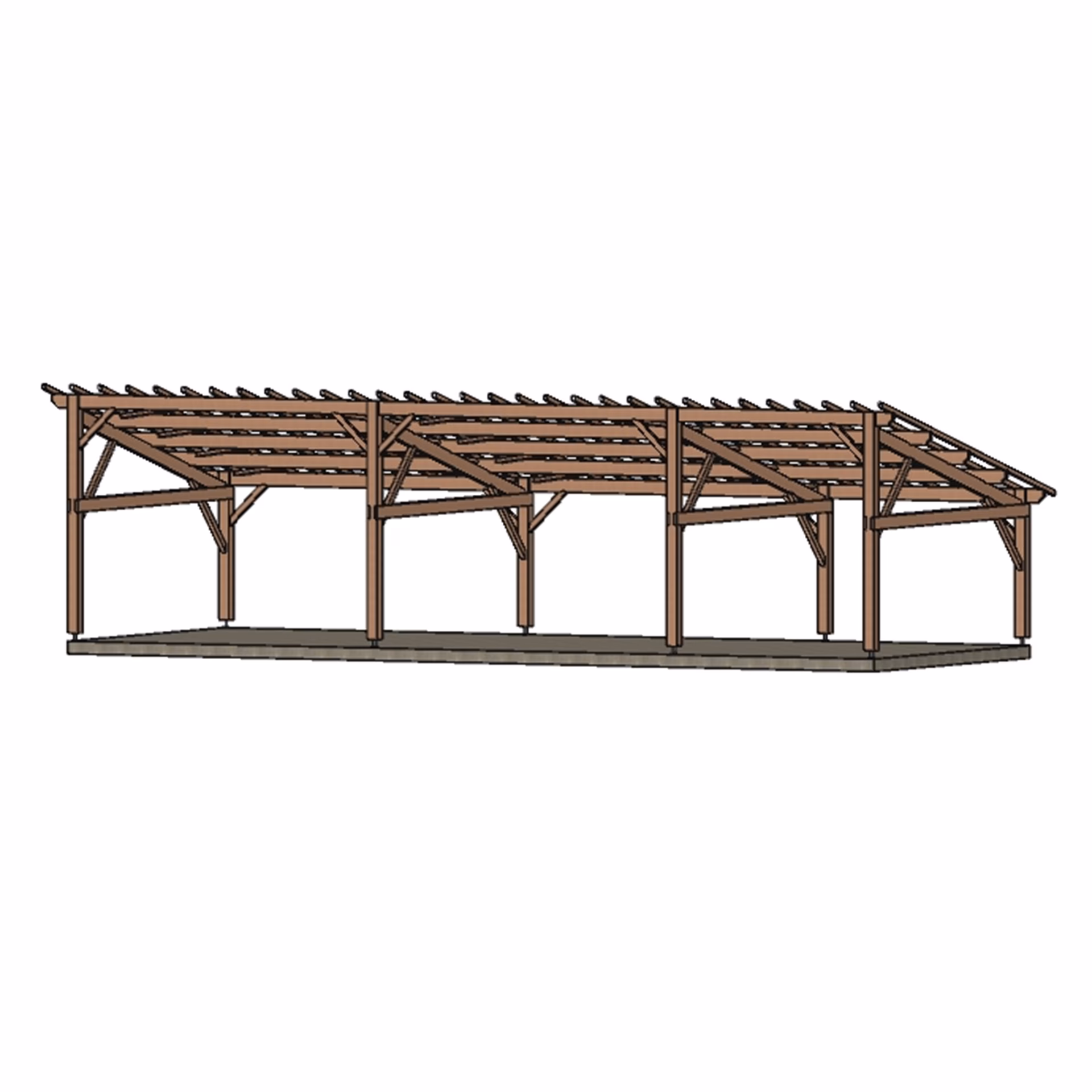 Carport Strasbourg 1P5V 14320X5500Mm