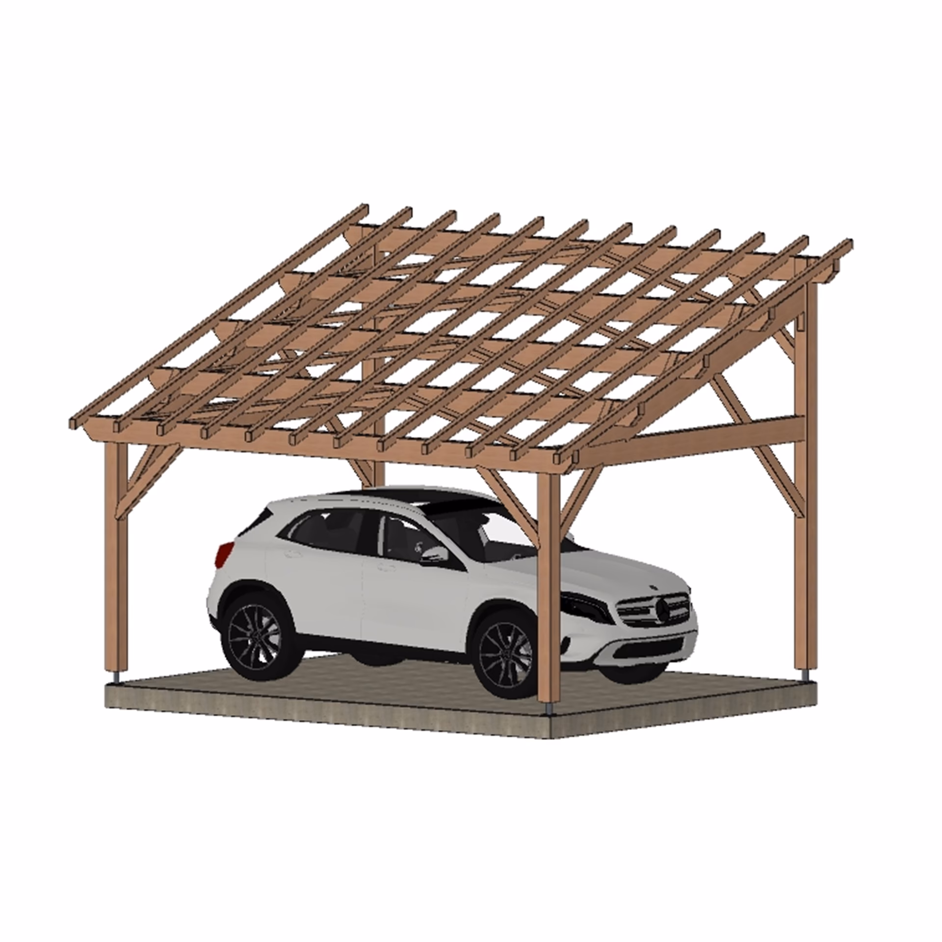 Carport Eco 4000X5000 Mm Paris